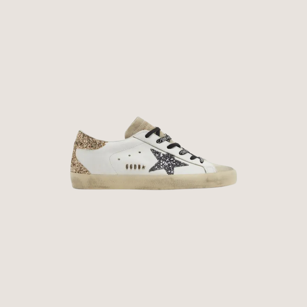 1FF0101-550 [GOLDEN GOOSE] Wmns Superstar 'Optic White Seedpearl Glitter' (SS26) #GWF00102 F005358-82532 (S-EU-E)
