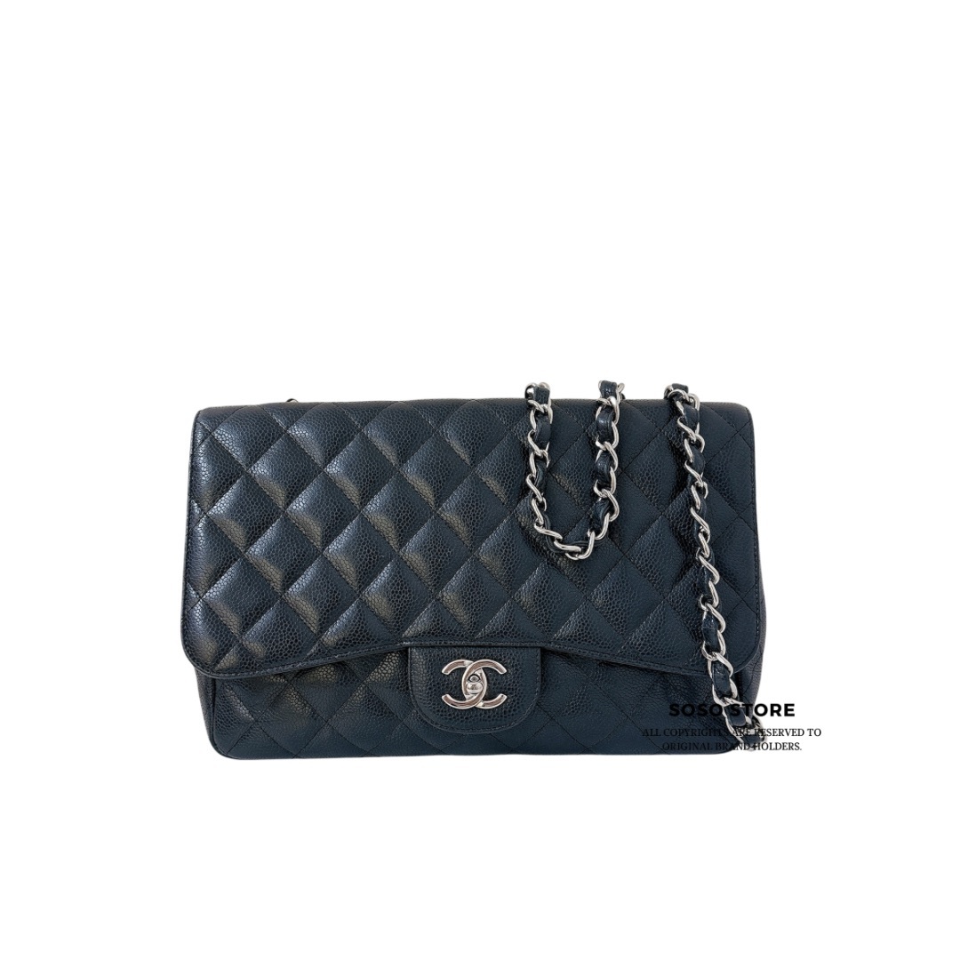 Chanel Classic Flap Bag - Black / SHW