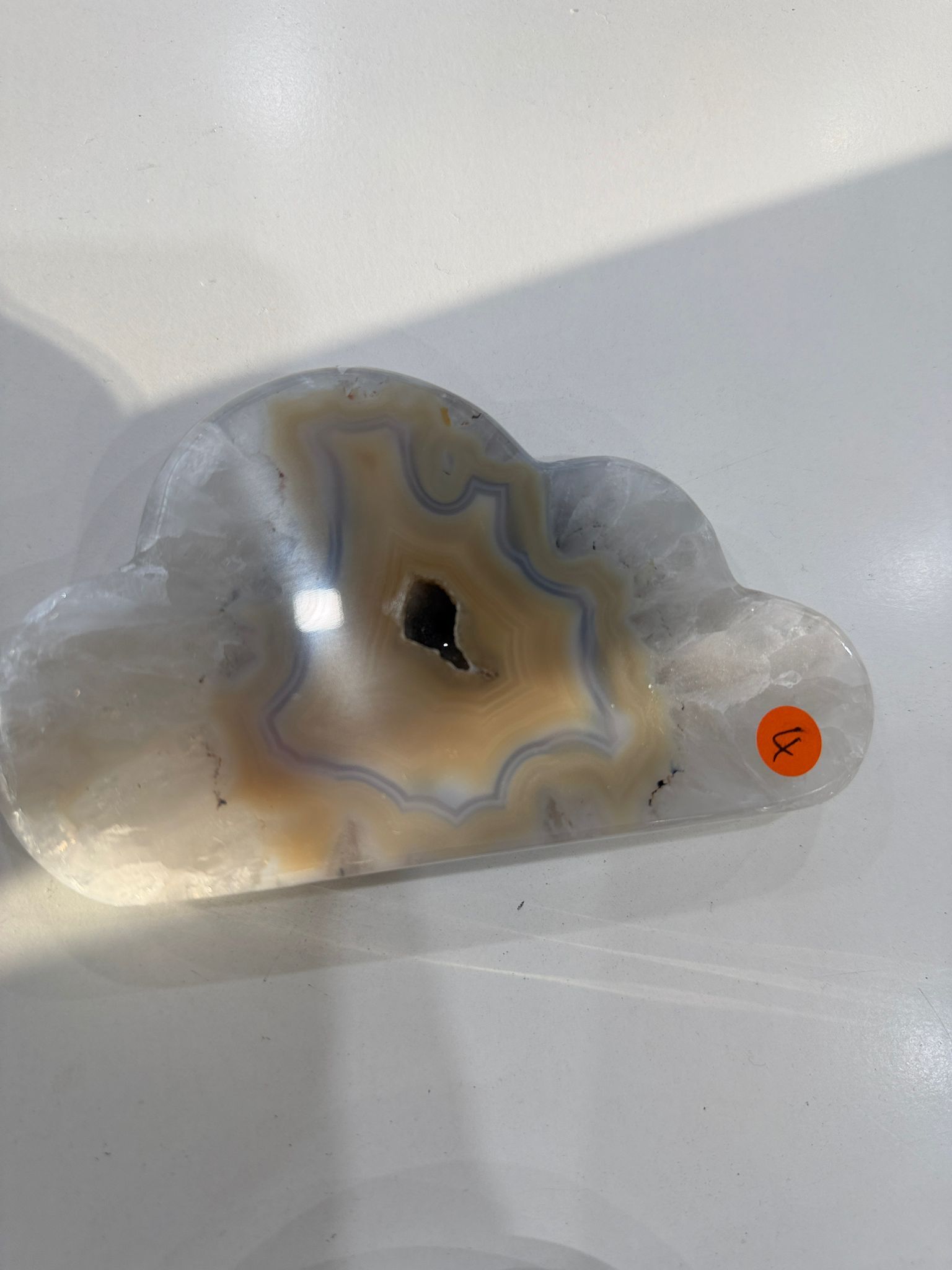 WN258 CD4 SS級瑪瑙雲朵晶洞