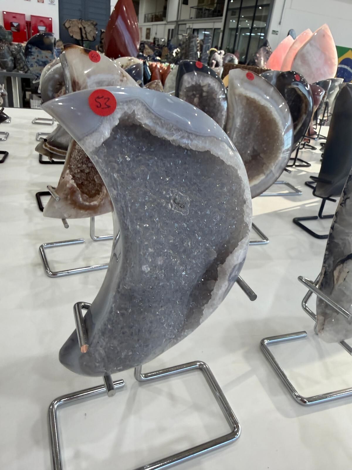 WN253 MN53 SS級瑪瑙晶洞月亮