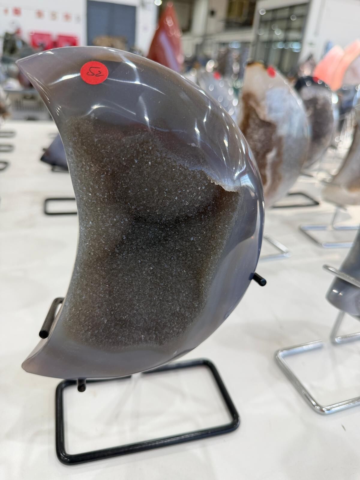 WN252 MN52 SS級瑪瑙晶洞月亮