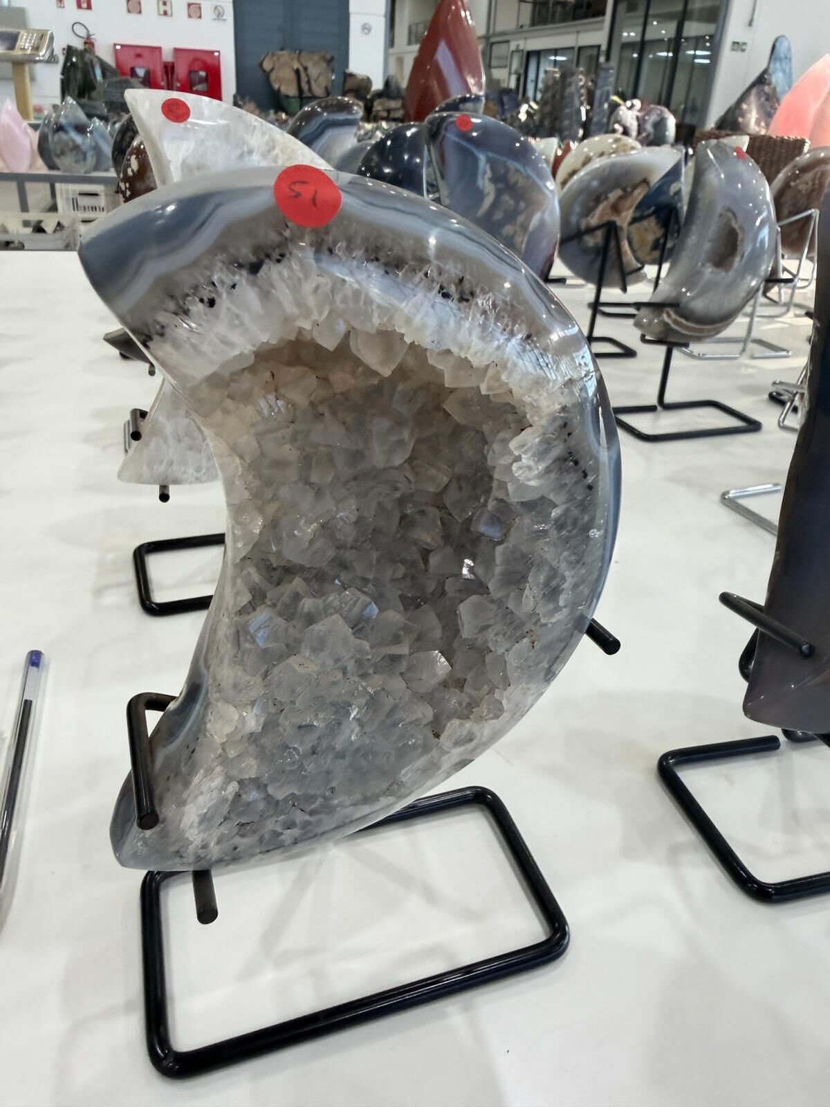 WN251 MN51 SS級瑪瑙晶洞月亮