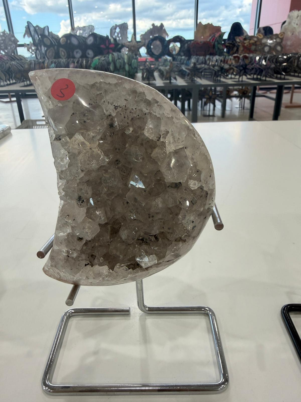 WN203 MN3 SS級瑪瑙晶洞月亮