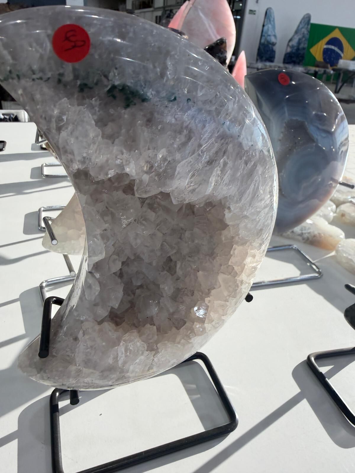 WN249 MN49 SS級瑪瑙晶洞月亮