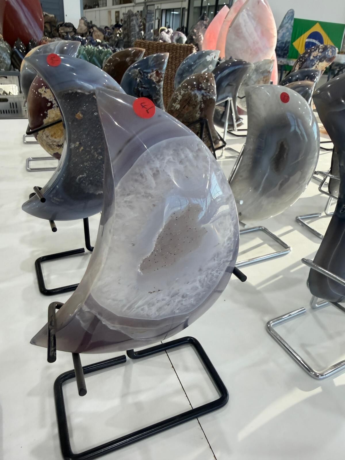 WN246 MN46 SS級瑪瑙晶洞月亮