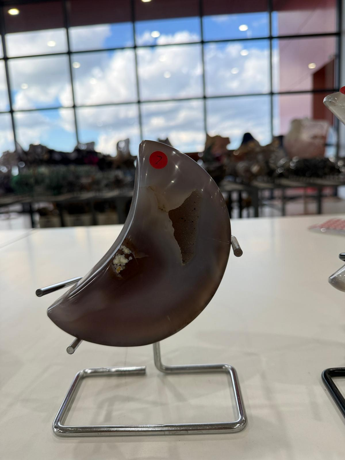 WN207 MN7 SS級瑪瑙晶洞月亮