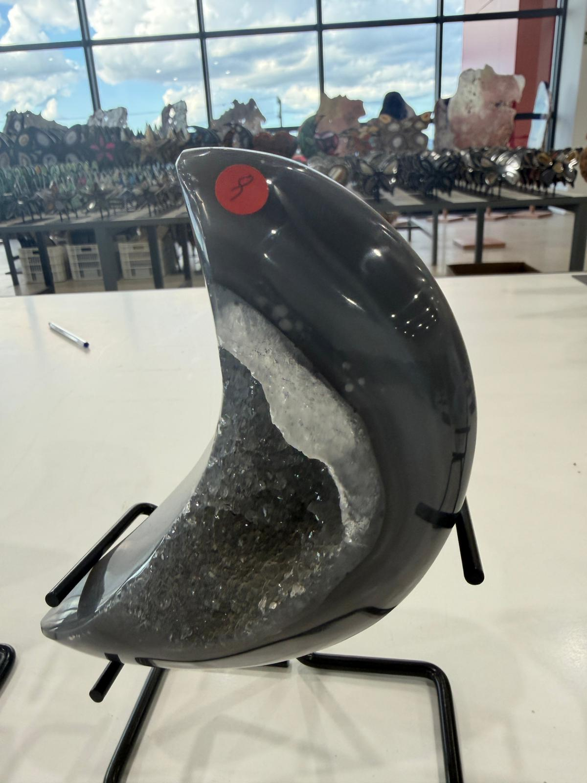 WN209 MN9 SS級瑪瑙晶洞月亮