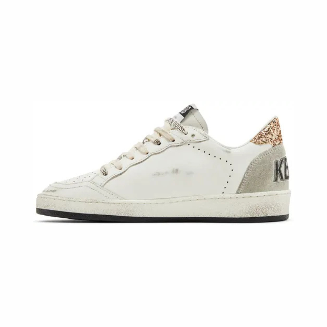 1FF0101-552 [GOLDEN GOOSE] Wmns Ballstar 'White Black Gold Ice'  (SS26) #GWF00117 F006118-10750 (S-EU-E)