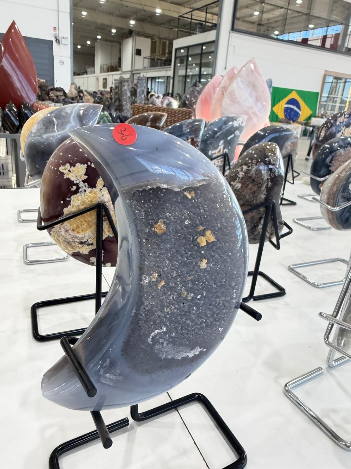 WN236 MN36 SS級瑪瑙晶洞月亮