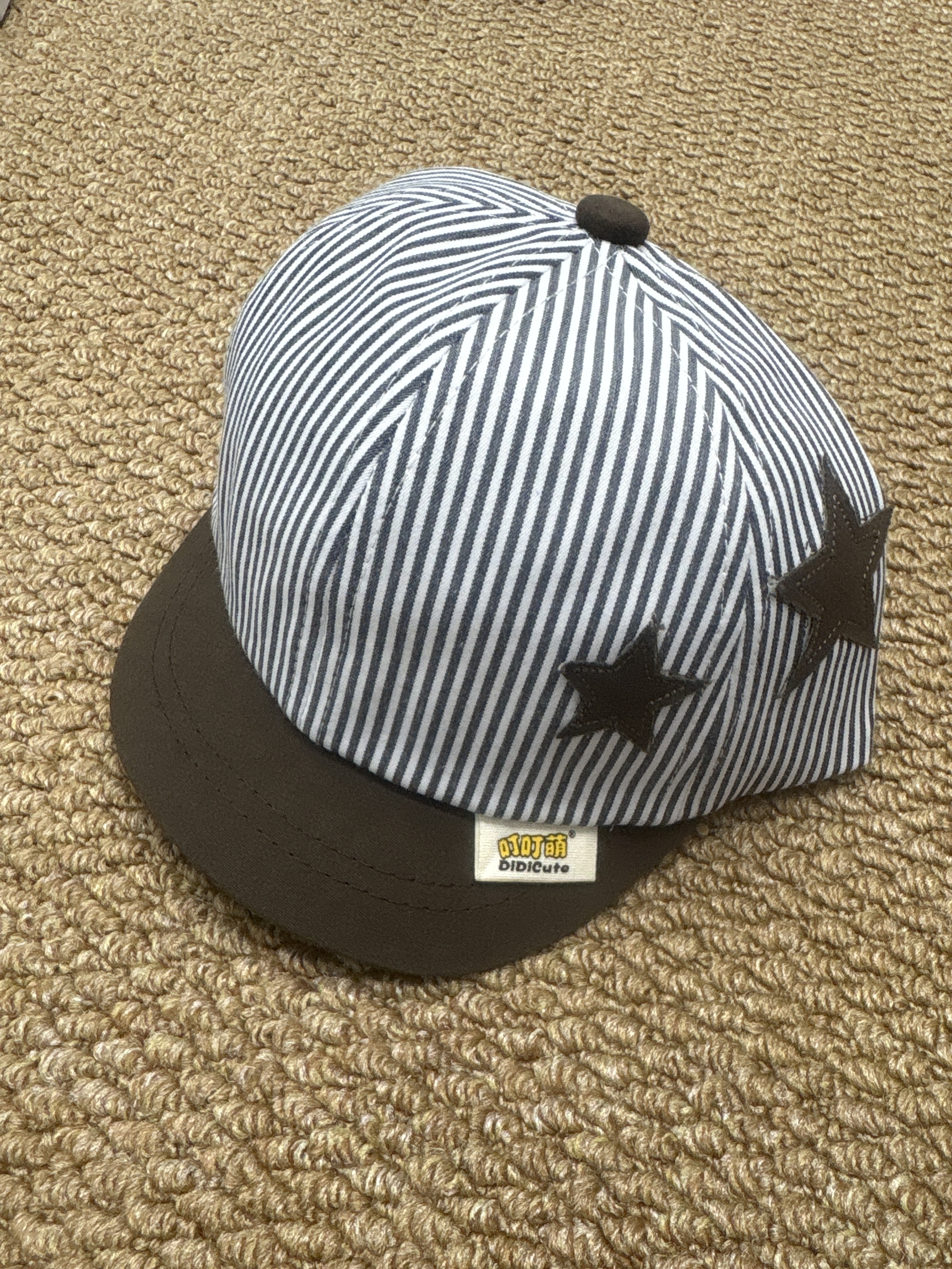 A04464條紋星星棒球帽