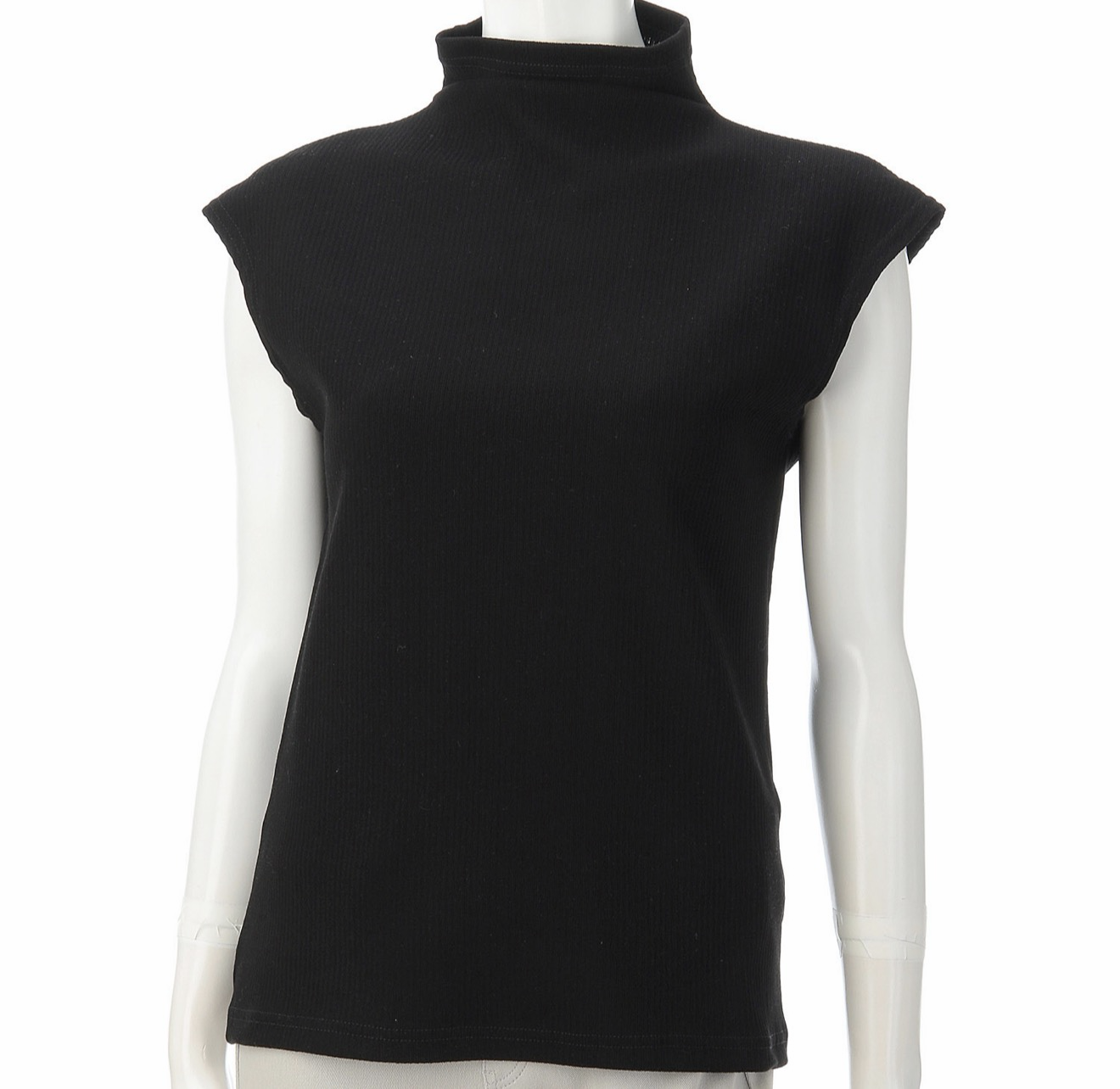 法式羅紋瓶領時尚上衣