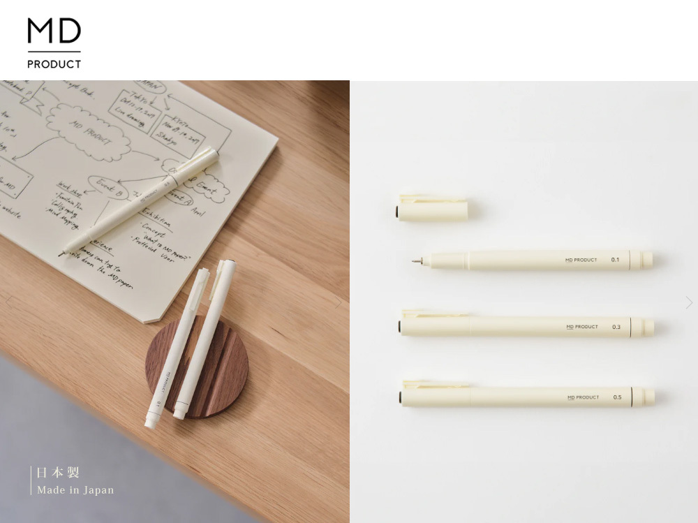 日本MIDORI．MD 繪圖筆 黑色 0.1~0.3mm