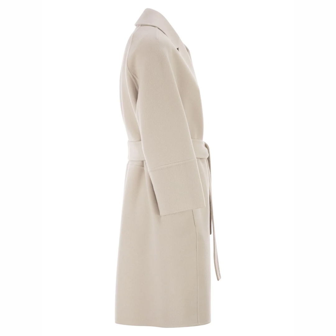 1FF0101-556 [MAX MARA S] Arona Belted Coat White (SS26) #2619011051600 ARONA-027 (C-EU-E)