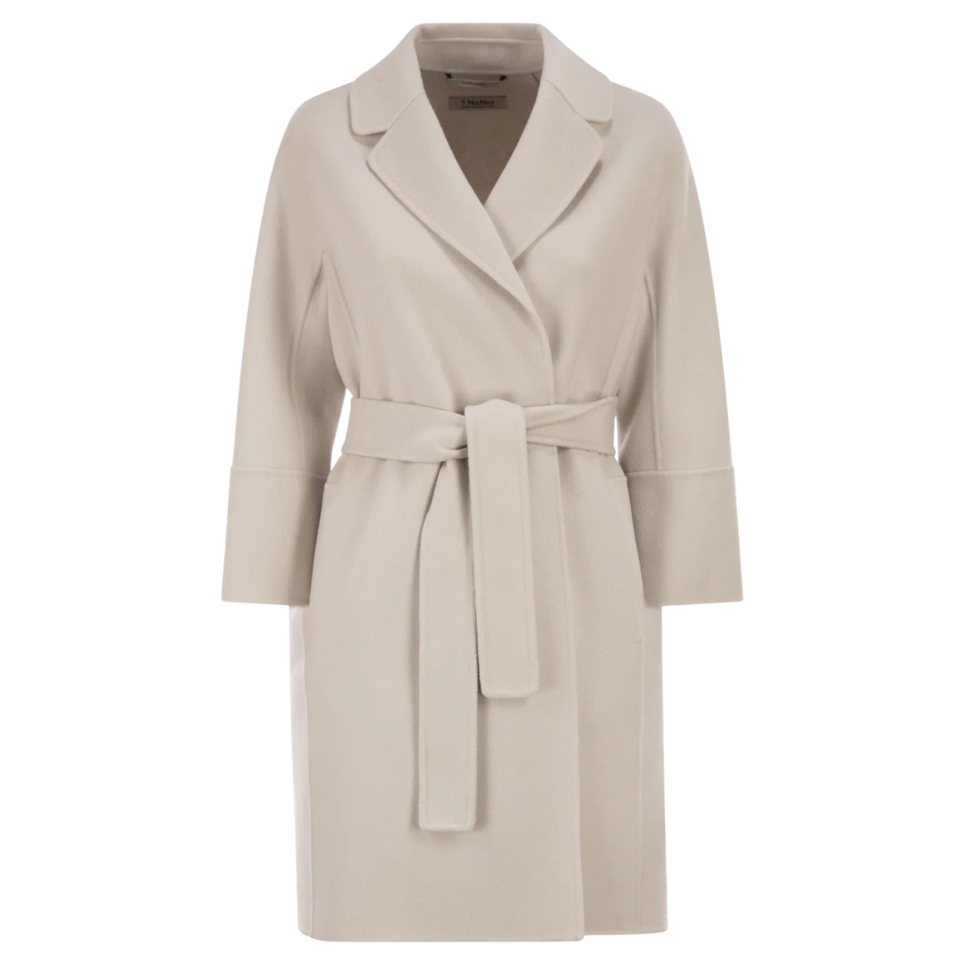 1FF0101-556 [MAX MARA S] Arona Belted Coat White (SS26) #2619011051600 ARONA-027 (C-EU-E)
