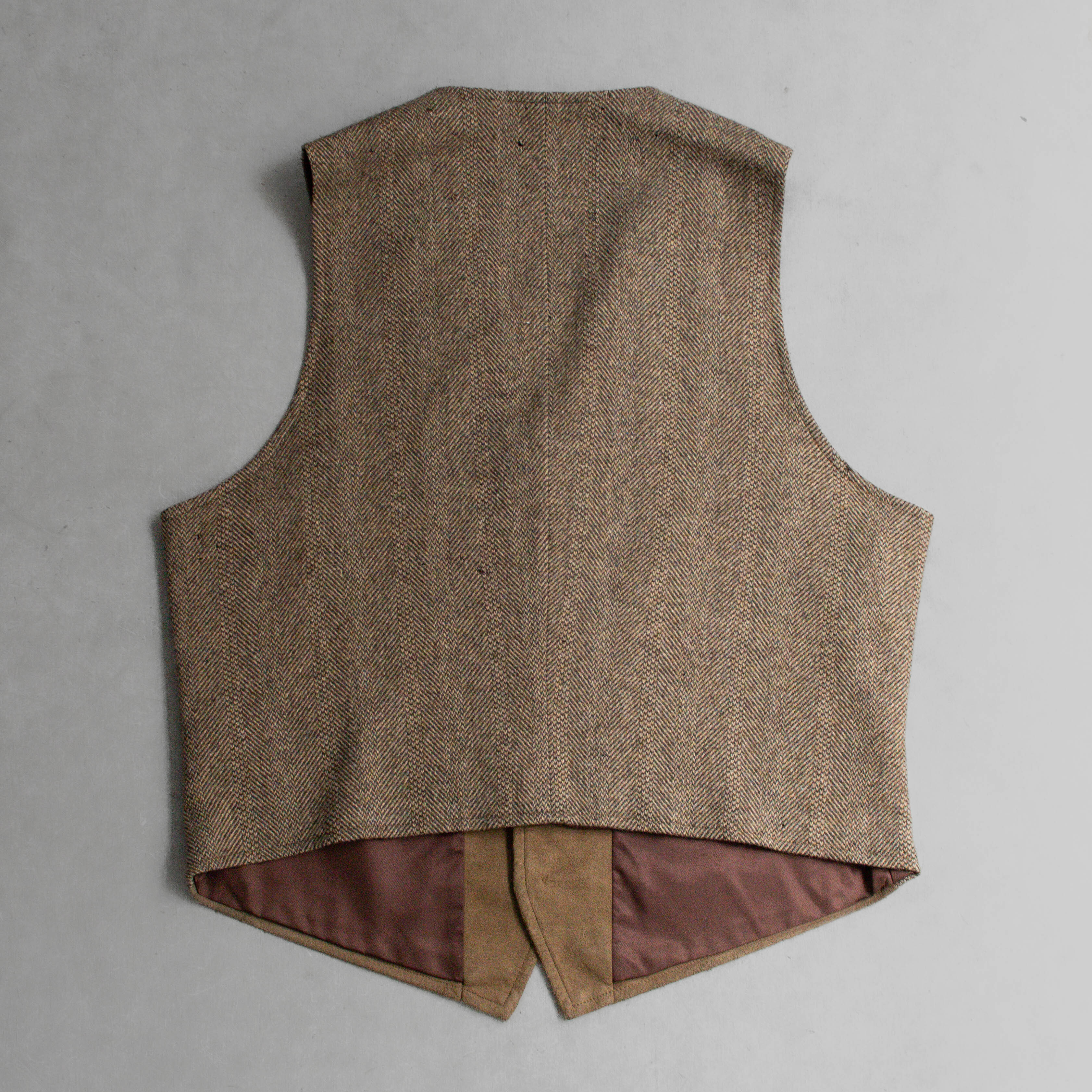 PENDLETON TWEED VEST 美國製 棕色 麂皮絨 毛呢 西裝 背心