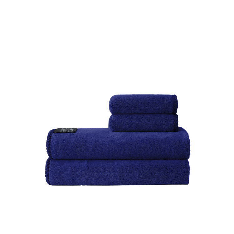 舒芙蕾銀離子抗菌毛巾組｜青黛藍