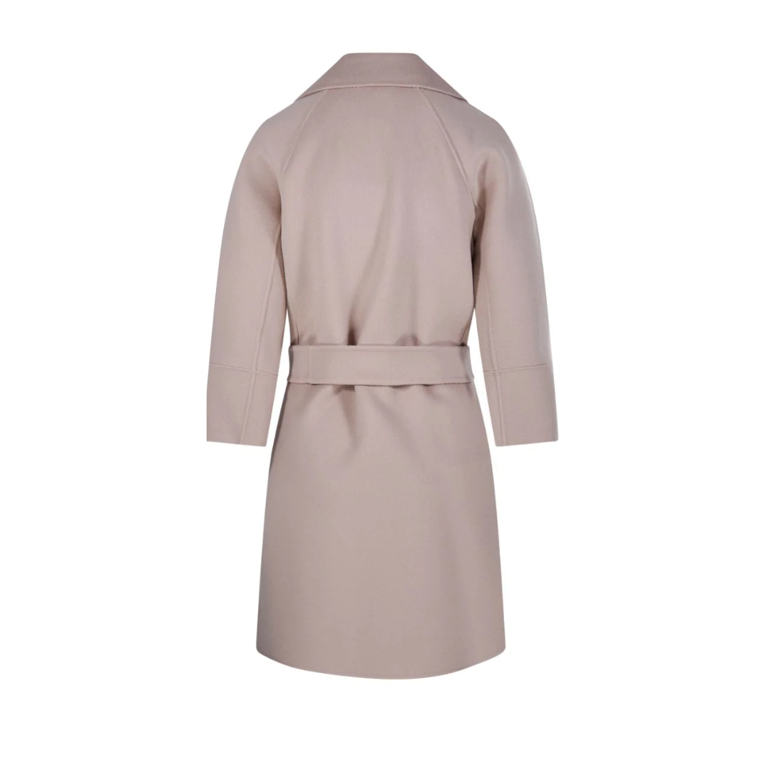 1FF0101-557 [MAX MARA S] Arona Belted Coat Pink (SS26) #2619011051600 ARONA-051 (C-EU-E)