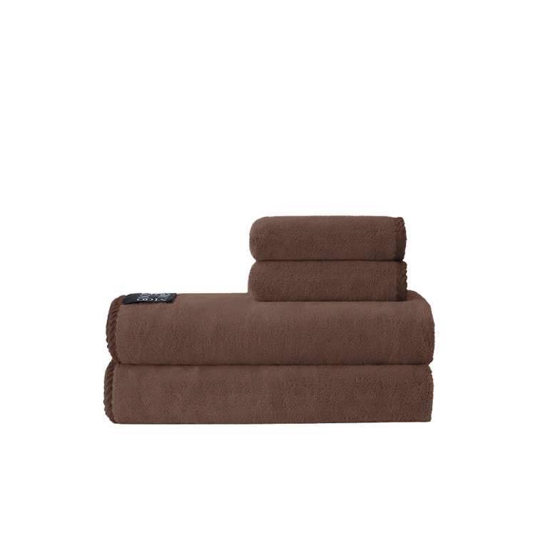 舒芙蕾銀離子抗菌毛巾組｜ 暖栗棕