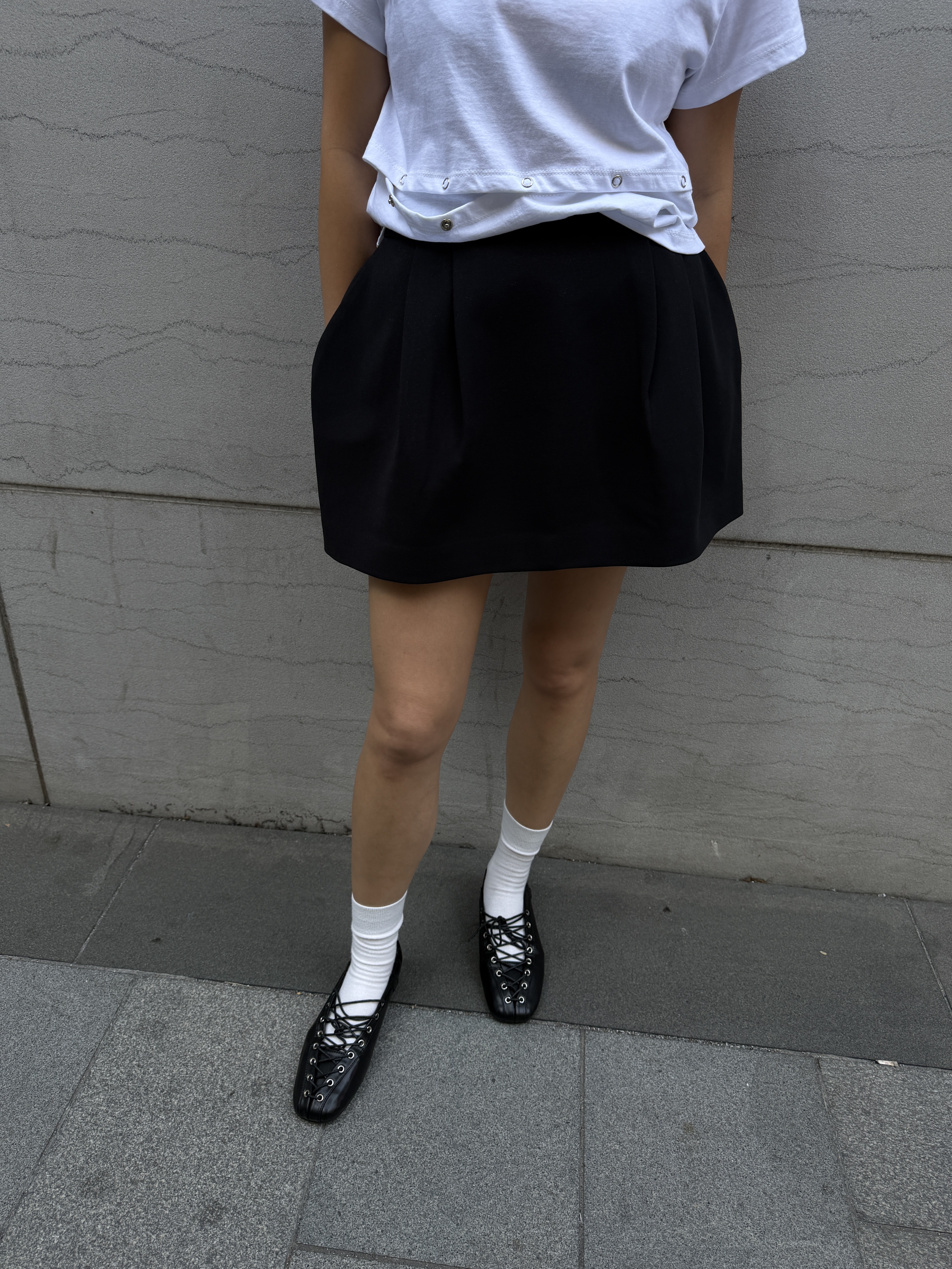 PDD Collection A line mini skirt