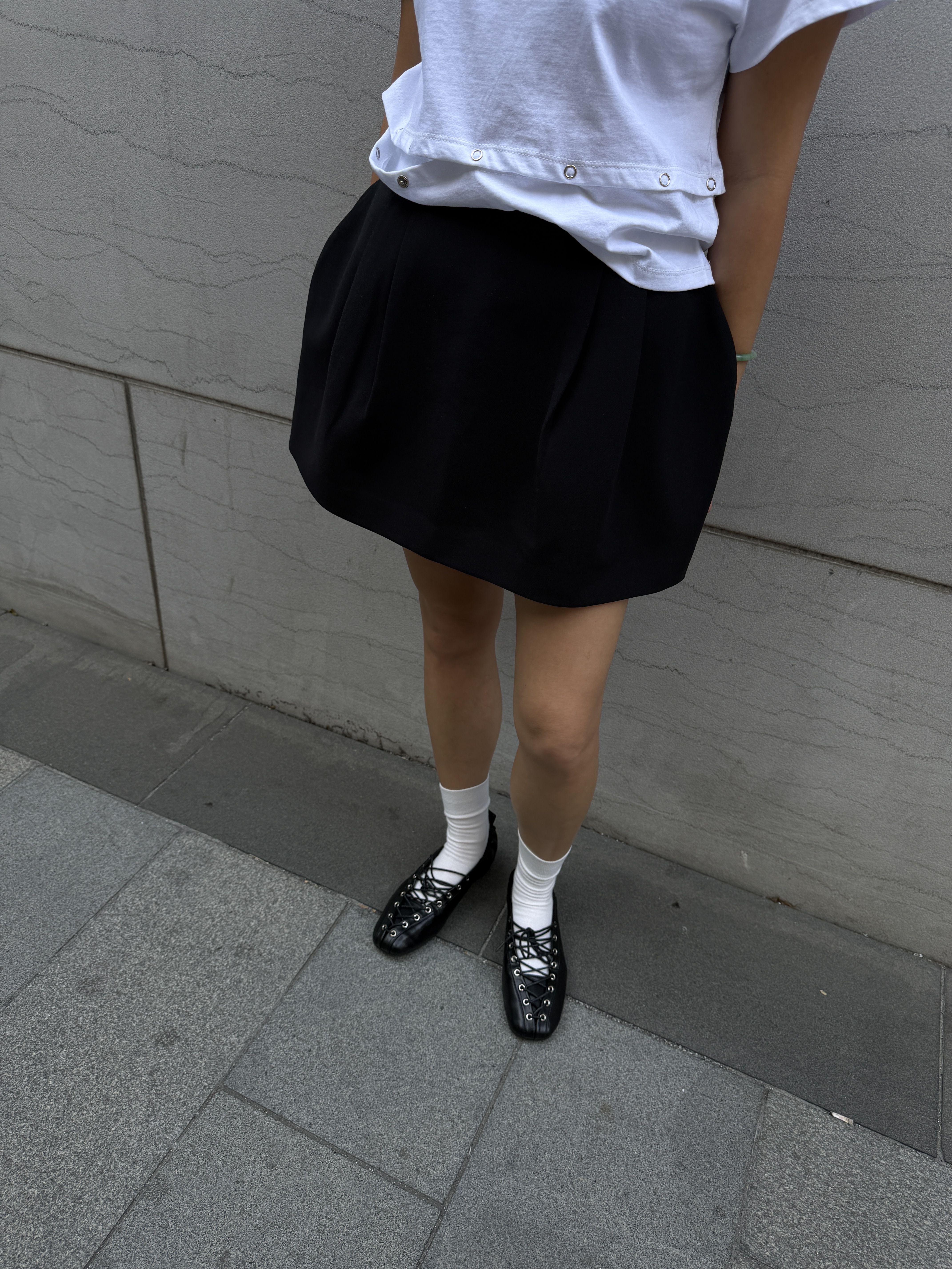 PDD Collection A line mini skirt