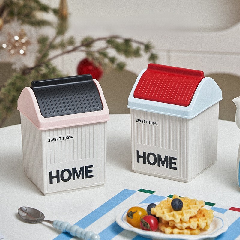 《6622》小房子桌上迷你垃圾桶