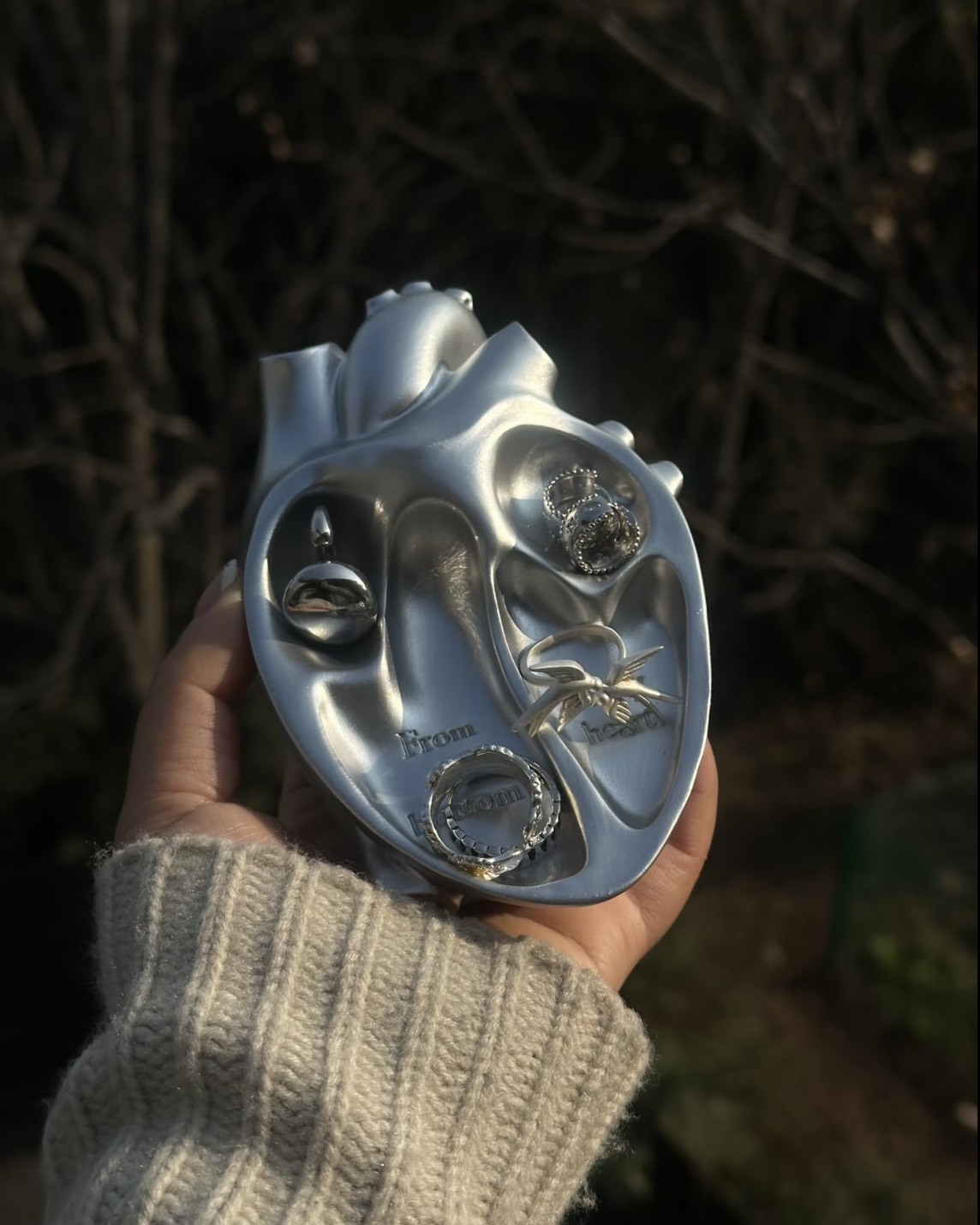 ROART 解剖心臟首飾盤 收納盒  菸灰缸