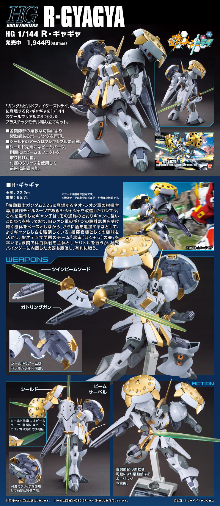 [ 寄賣 ] HGBF 1 /144 R-GyaGya ( CA )