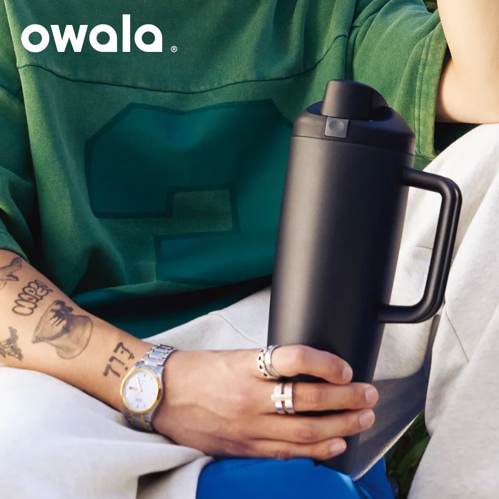 OWALA® FREESIP TUMBLER 雙飲口 吸管 隨行杯 890ML