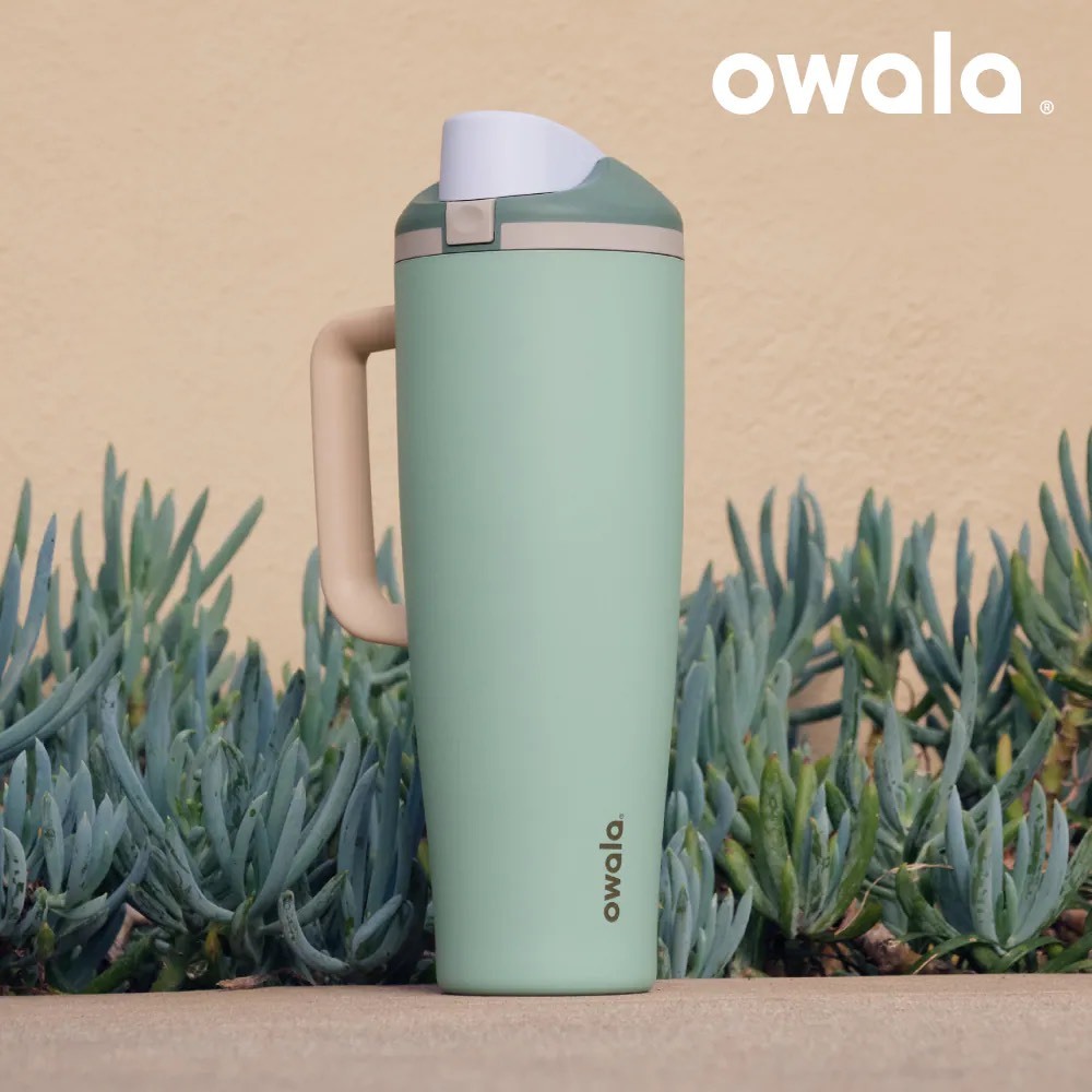 OWALA® FREESIP TUMBLER 雙飲口 吸管 隨行杯 890ML