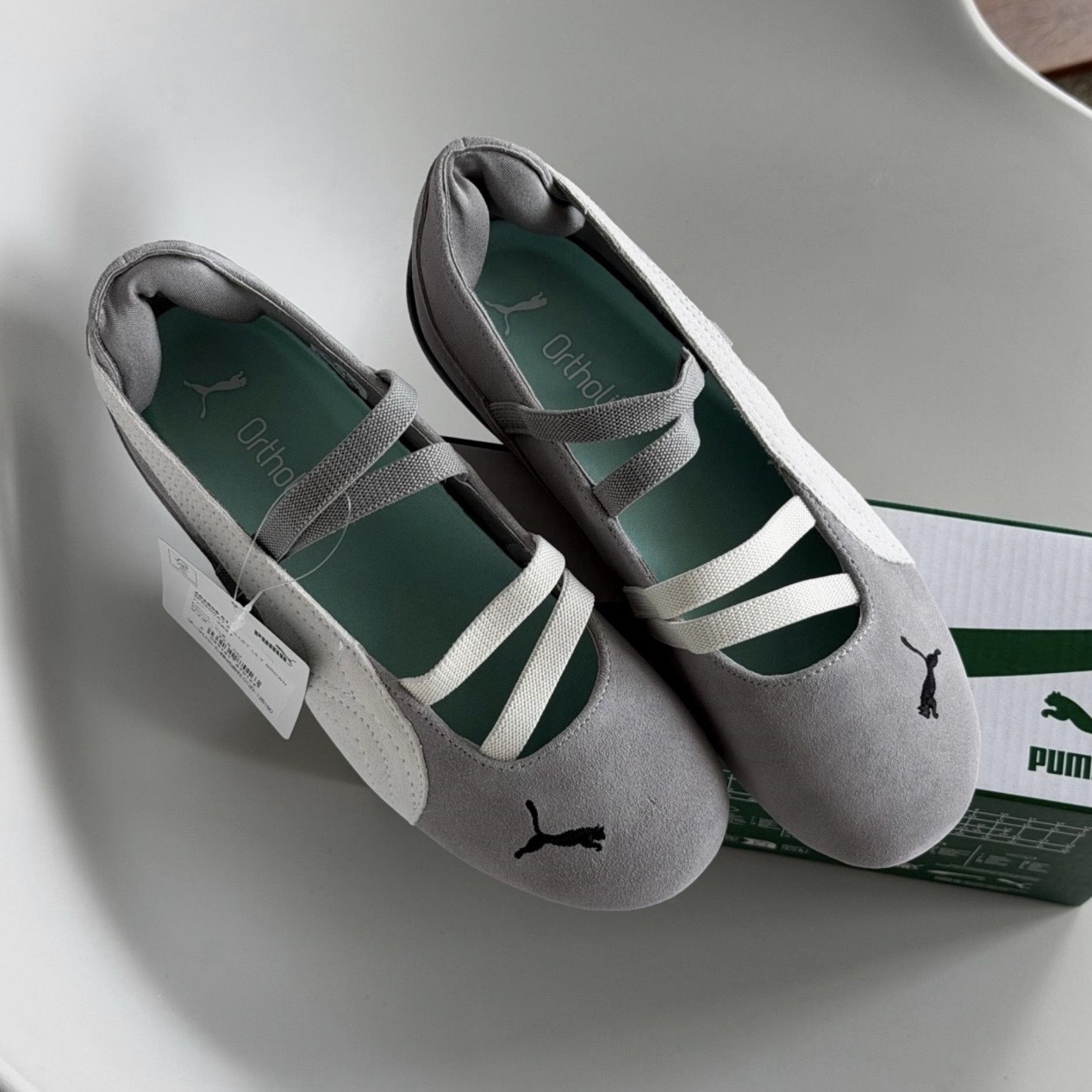 PUMA SPEEDCAT BALLET 淺灰 麂皮 芭蕾舞鞋 瑪莉珍 休閒 女款 406808-01