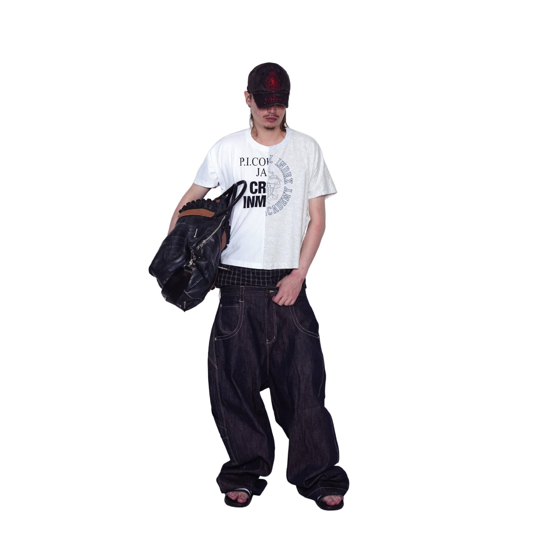 Protocol Index｜Retro Baggy Denim Pants (Indigo Blue)