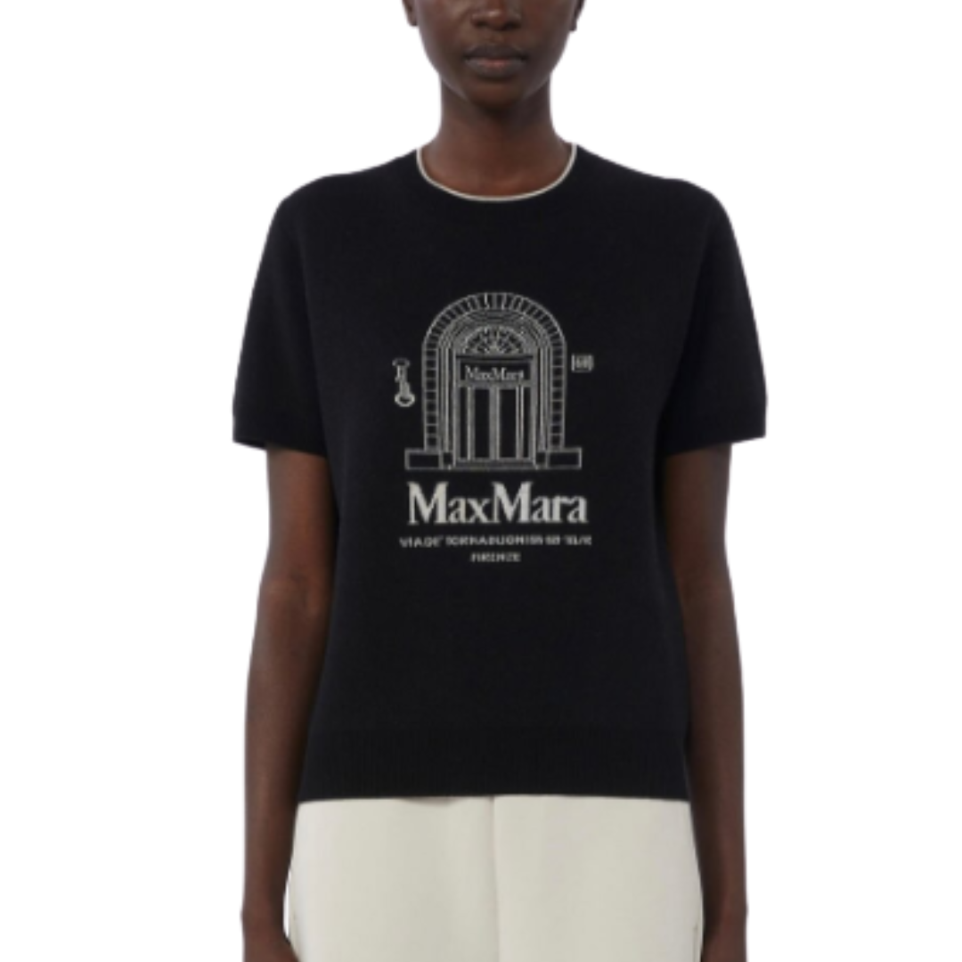 1FF0101-561 [MAX MARA S] Smmeuforia Short Sleeve Sweater  (SS26) #2619361191600 SMMEUFORIA-021 (C-EU-E)