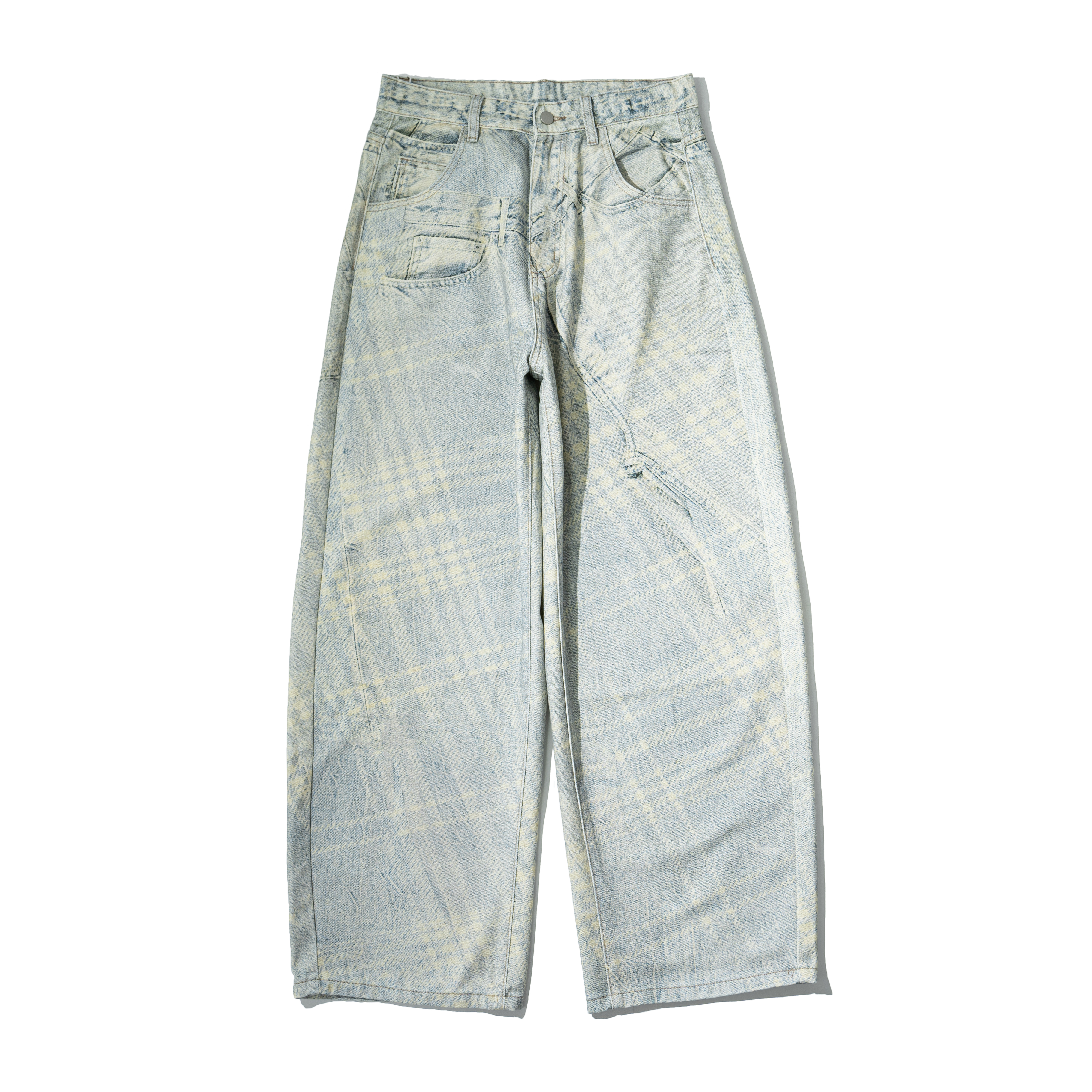 Transfer Baggy Denim Jeans 轉印 寬版 牛仔長褲 [K131]
