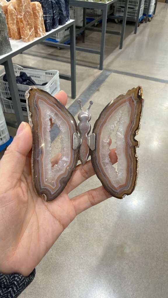 WN103 A103 瑪瑙片蝴蝶 (款式隨機)