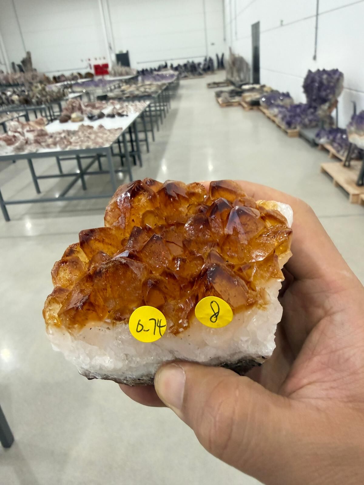 WN285 SIU8 黃水晶簇 0.74 kg