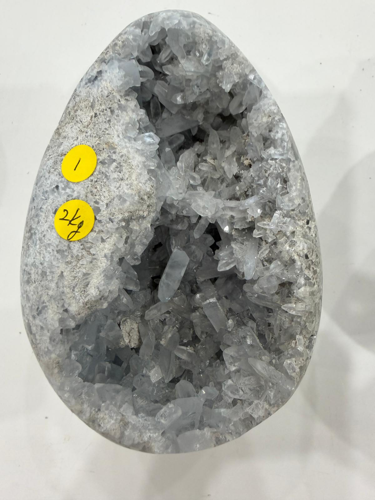 WN296 Celestite 1 天使水晶蛋（天青石）約 2kg