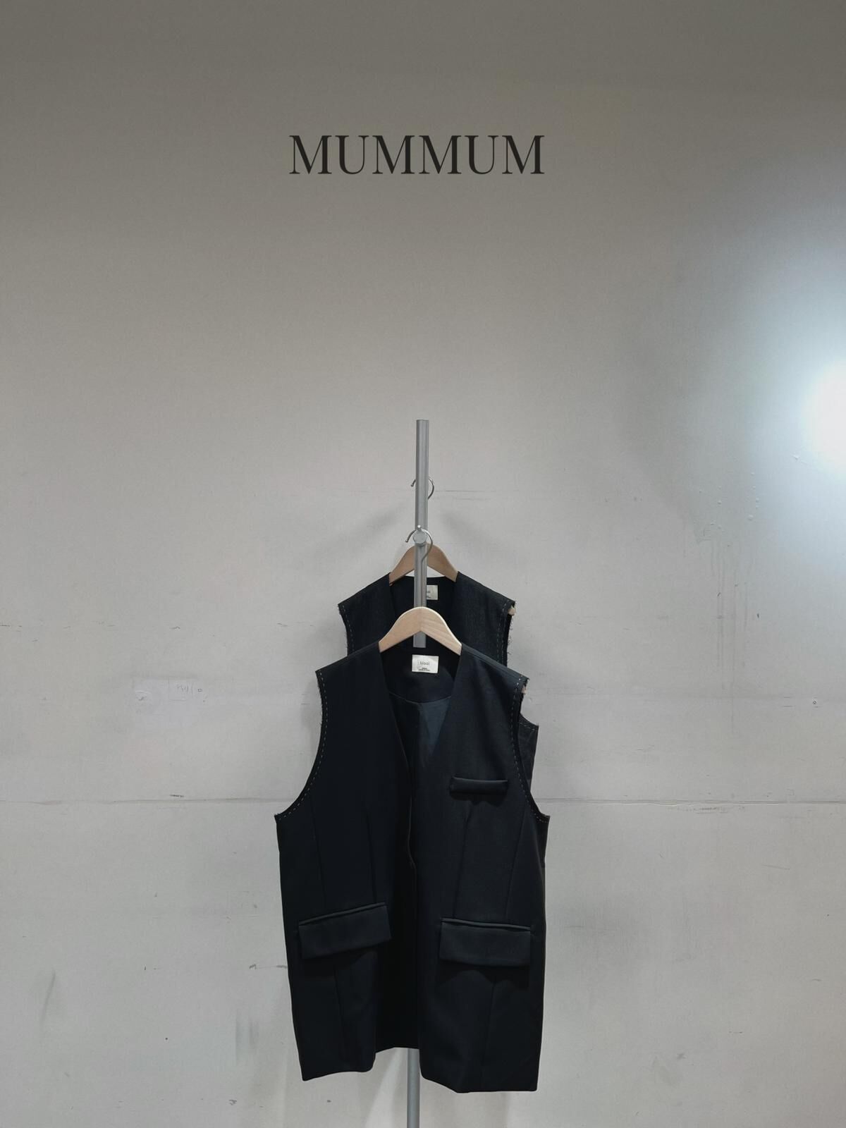 0213185a/明線剪裁西裝背心外套  48/48/28