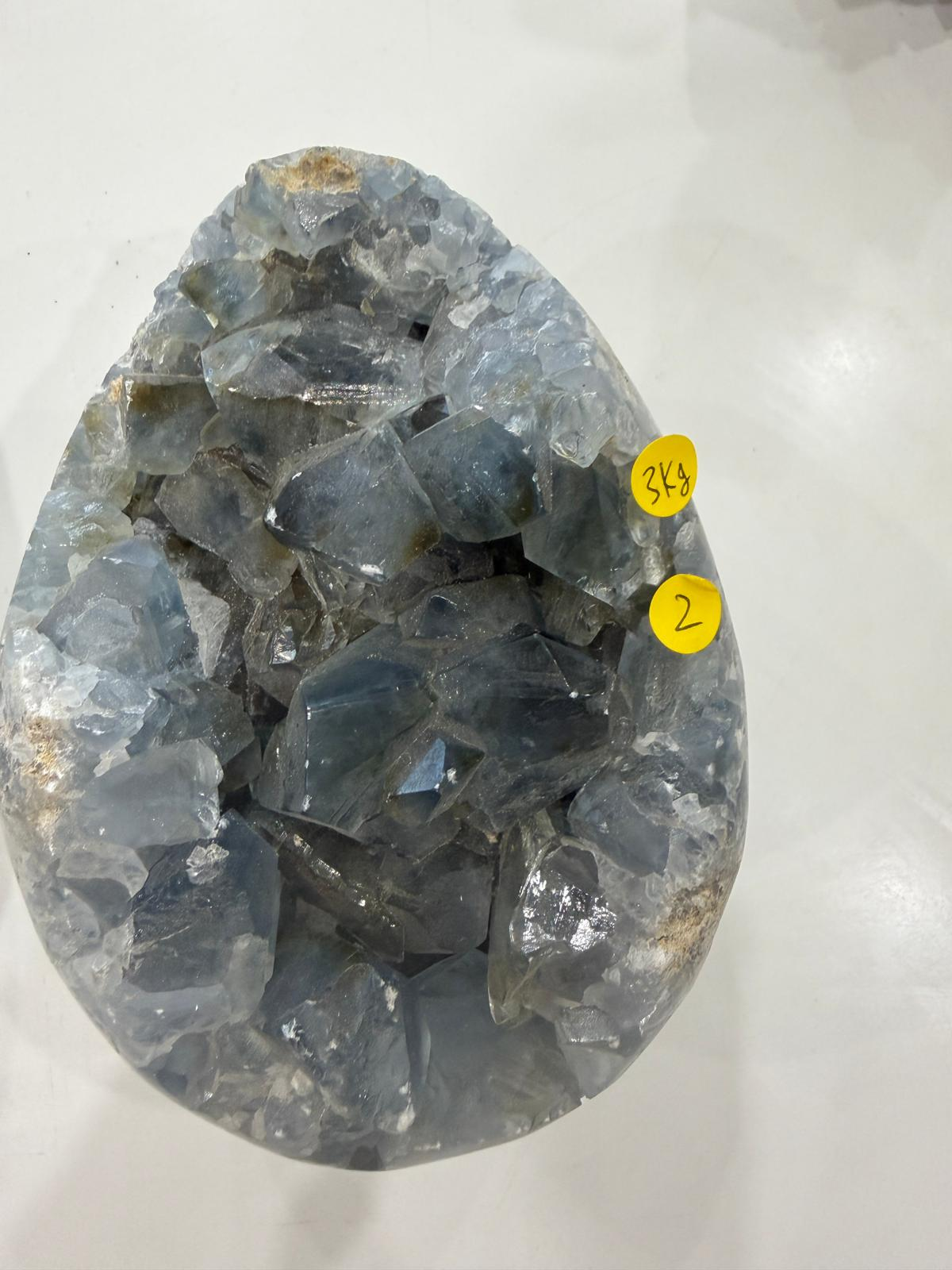 WN297 Celestite 2 天使水晶蛋（天青石）約 3kg