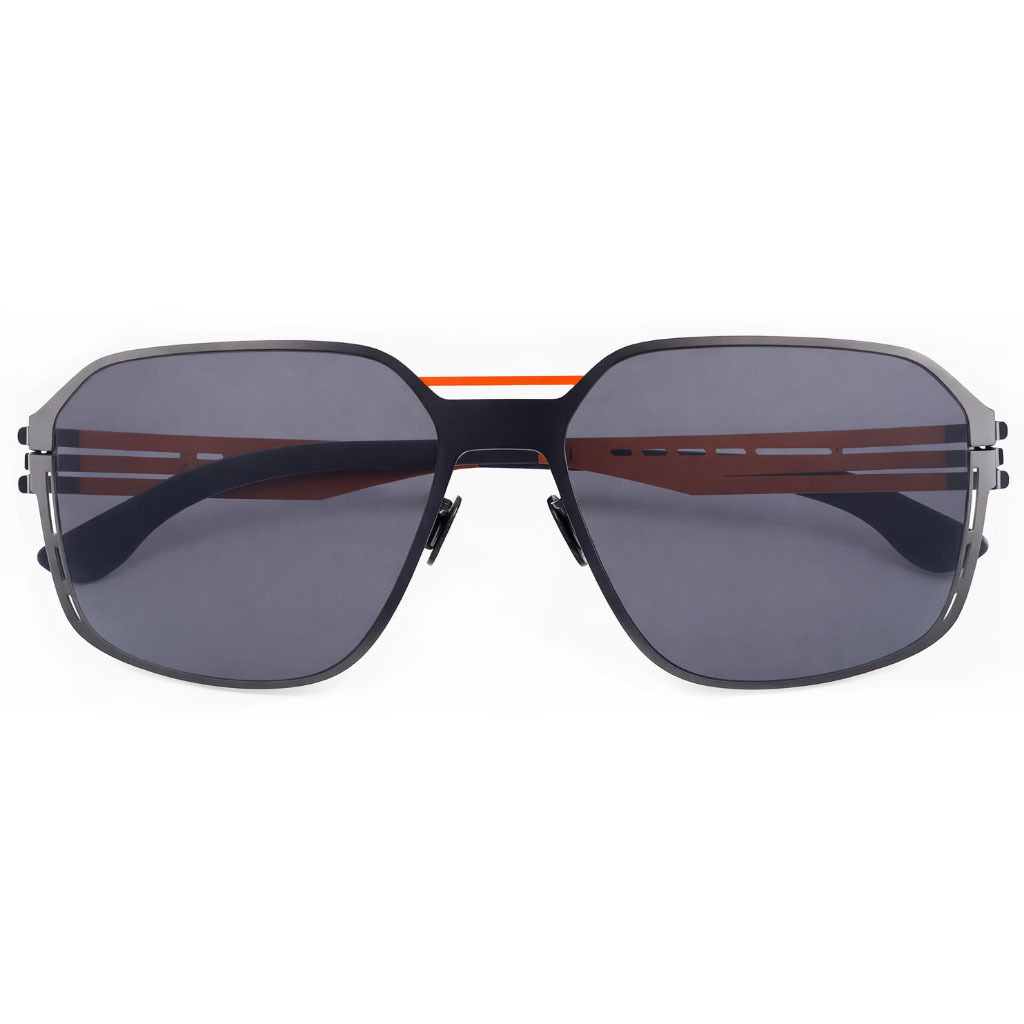 【ic! berlin】AMG 17 Orange-Aubergine-60mm太陽眼鏡(IA0009 44A)#賓士聯名款