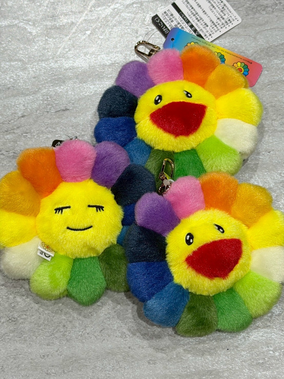 村上隆 雙面表情 花朵 中款吊飾