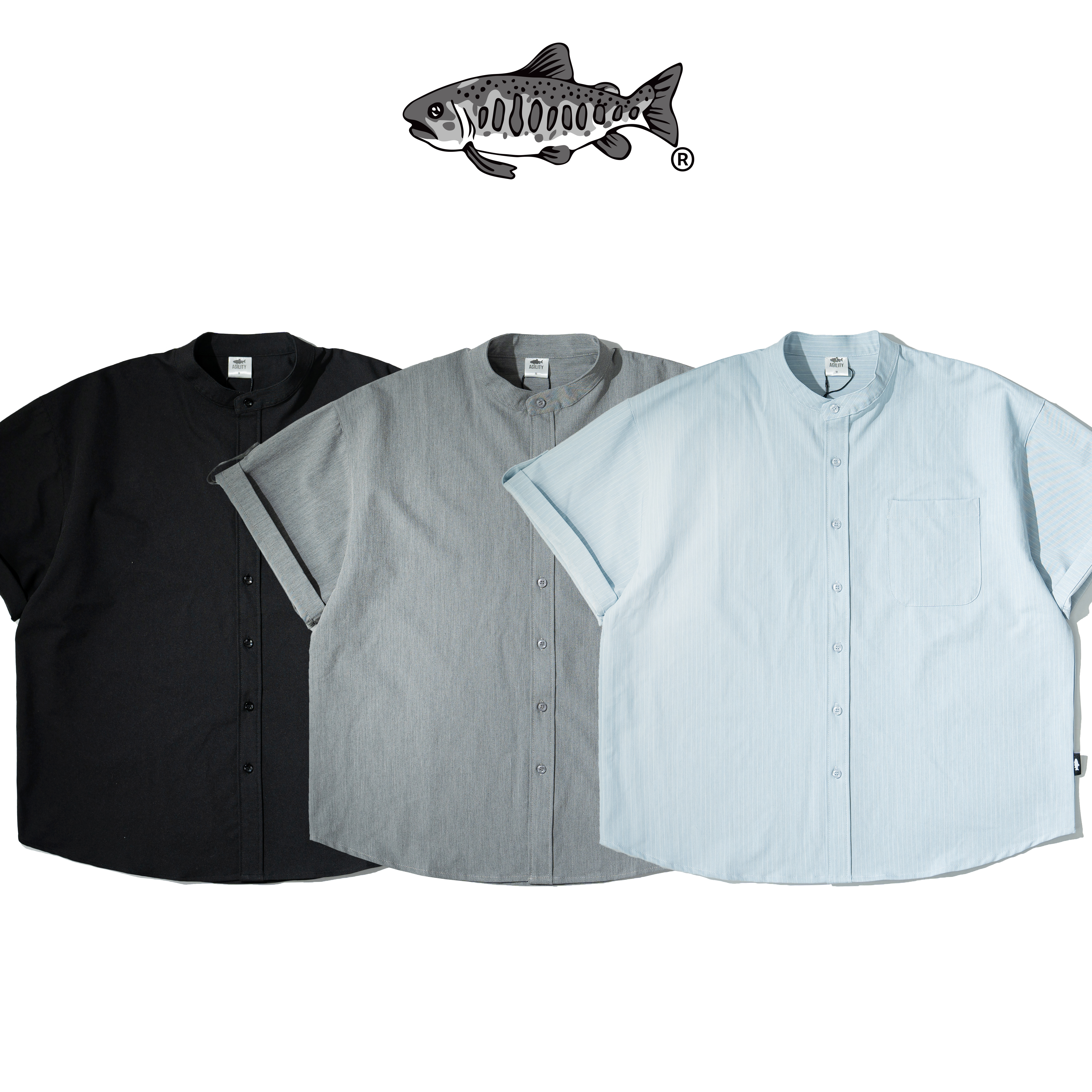 AGILITY Mandarin Collar Shirts 立領 短袖襯衫 [SS90]