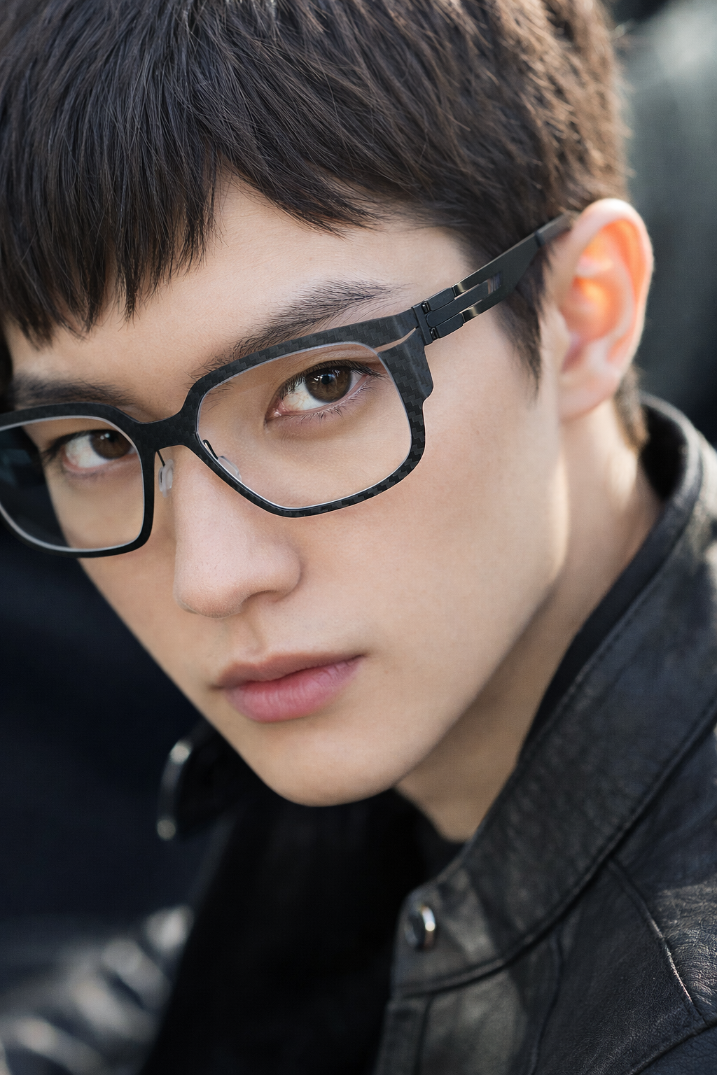 【ic! berlin】AMG 18 Twill-Matt Balck-Gun Metal-56mm光學眼鏡(IA5007 02B)