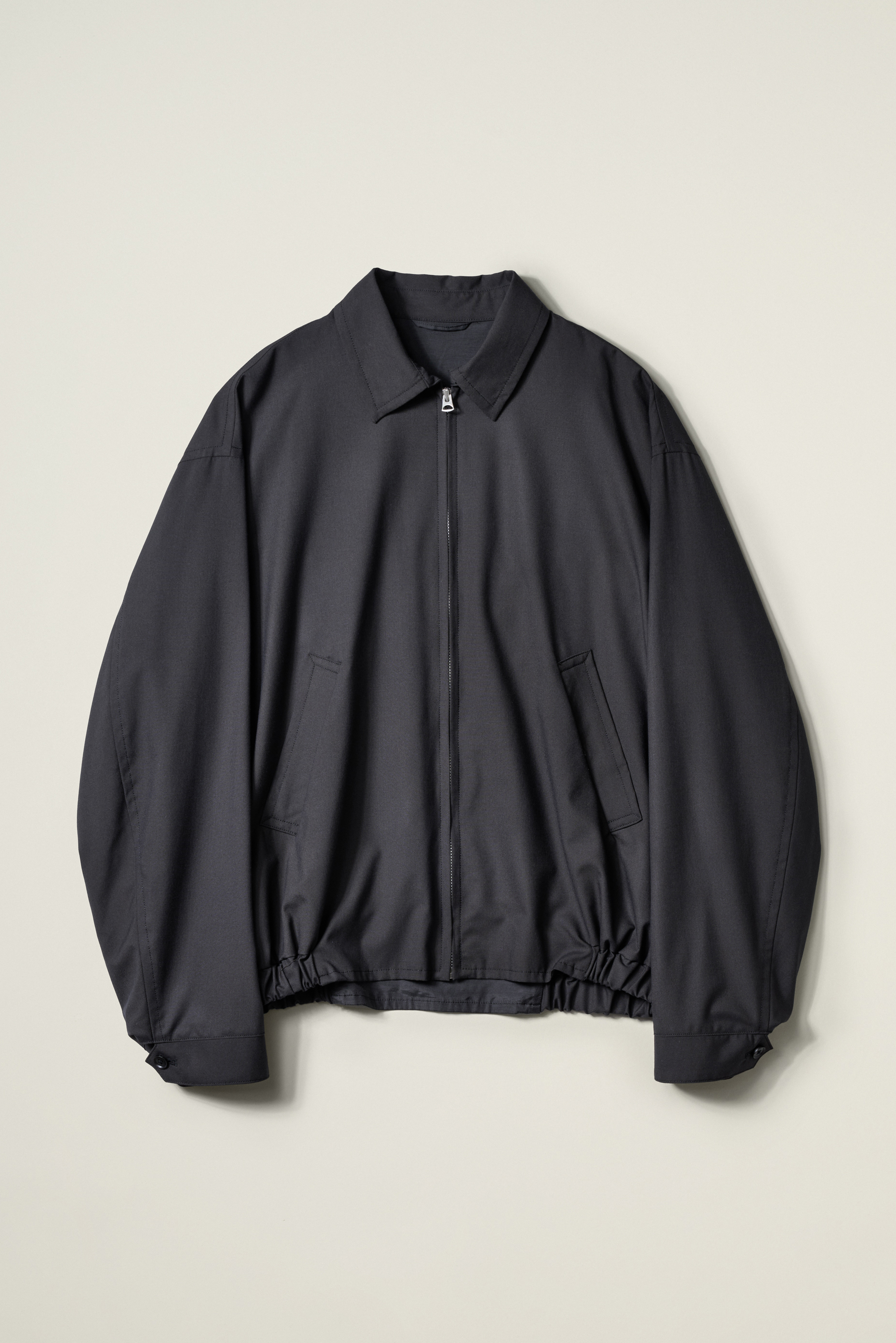 KAPTAIN SUNSHINE WOOL POPLIN ZIP BLOUSON (2COL)