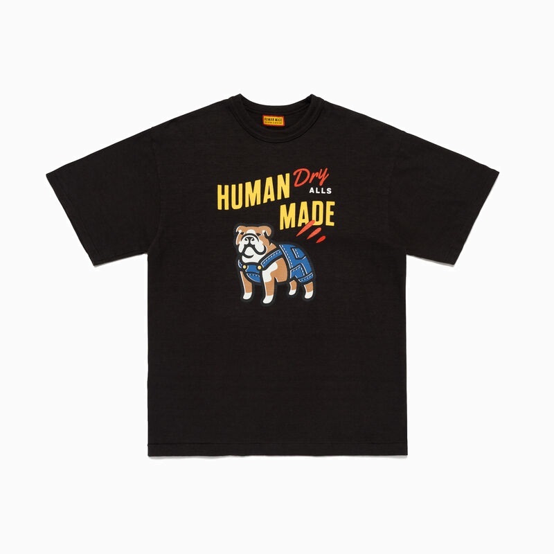 HUMAN MADE 2026 DENIM DOG GRAPHIC T-SHIRT *MADE IN JAPAN - BLACK PRE ORDER ITEM (預訂中)