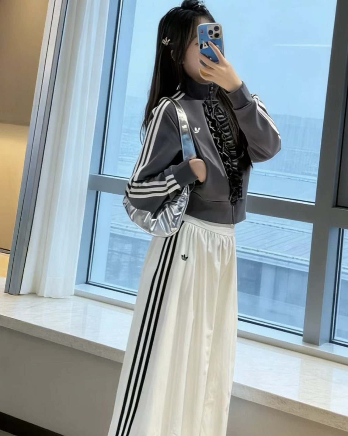 【預購】ADIDAS ORIGINALS  RUFFLE TRACK 針織外套 KU9387