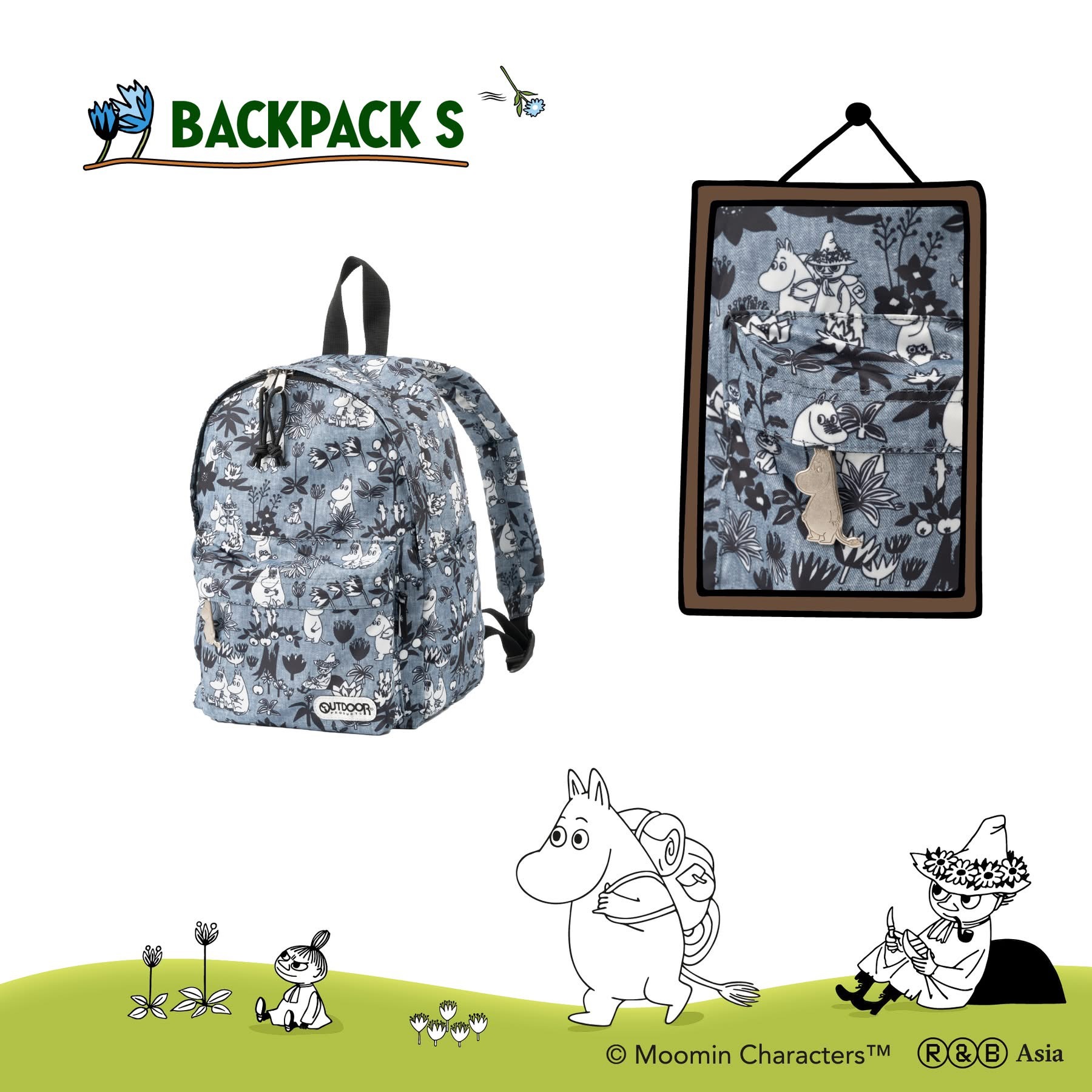 Outdoor Products X Moomin Backpack S 10L - Grey