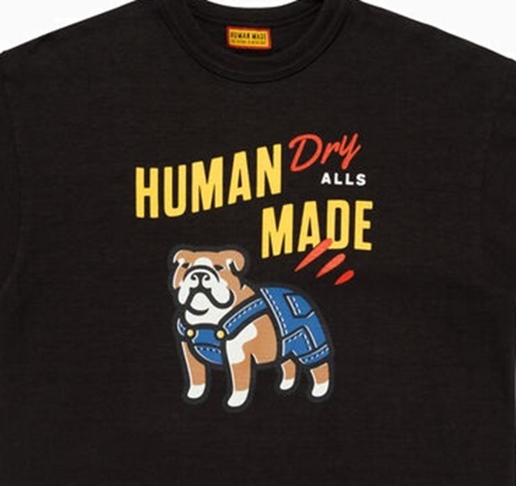 HUMAN MADE 2026 DENIM DOG GRAPHIC T-SHIRT *MADE IN JAPAN - BLACK PRE ORDER ITEM (預訂中)