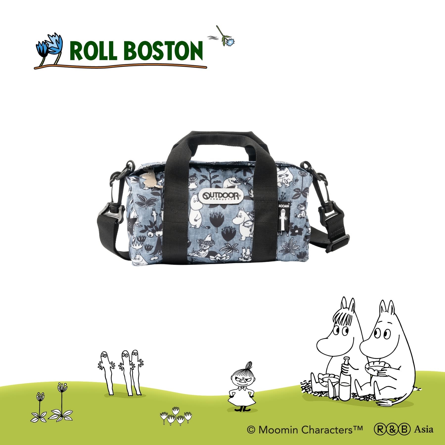 Outdoor Products X Moomin Roll Boston S - Grey