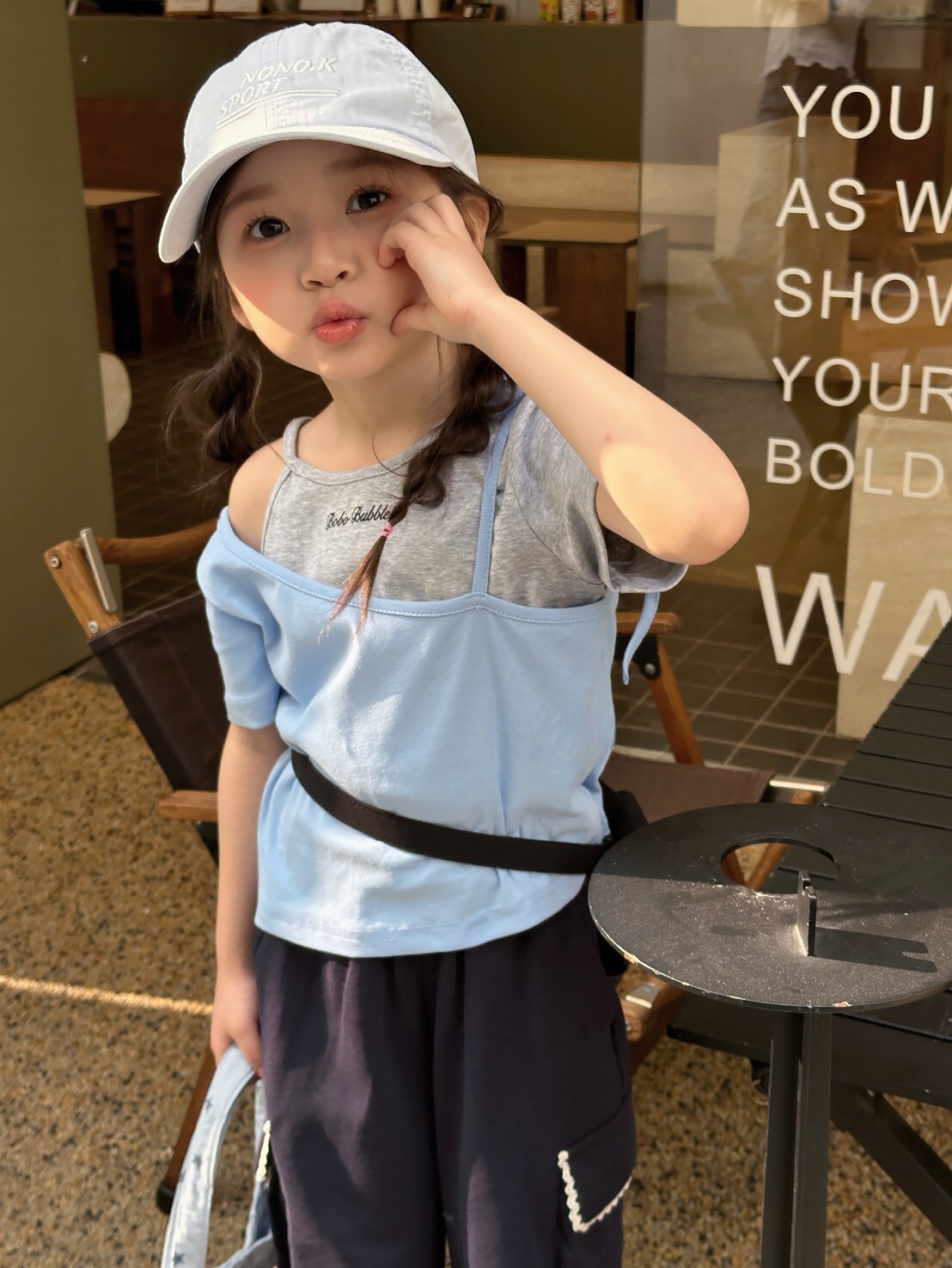 假兩件層次上衣