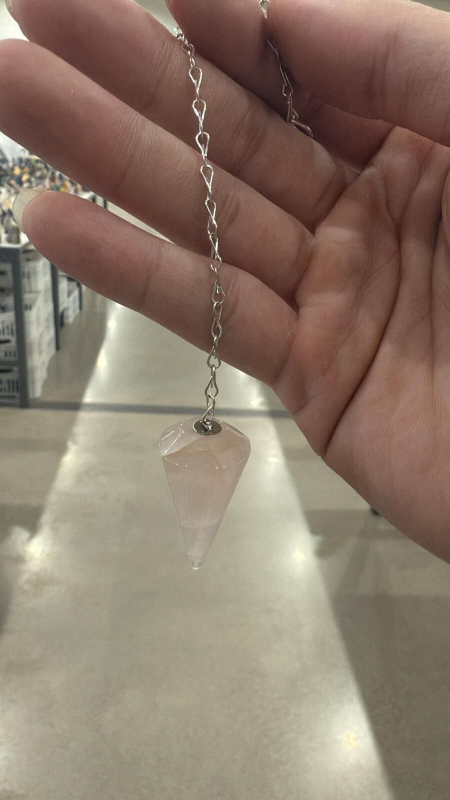 WN193 A193 粉晶靈擺 (款式隨機)